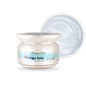 Żel średniogęsty  bezbarwny samooziomujacy - Allergy SAFE Builder Gel Clear