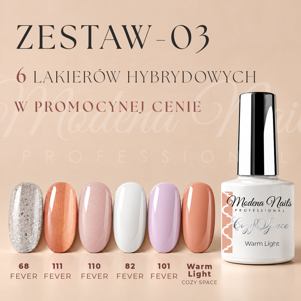 Zestaw 6 lakierów hybrydowych - 03