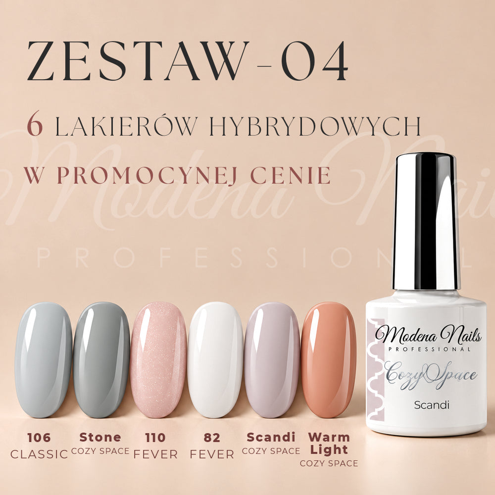 Zestaw 6 lakierów hybrydowych - 04