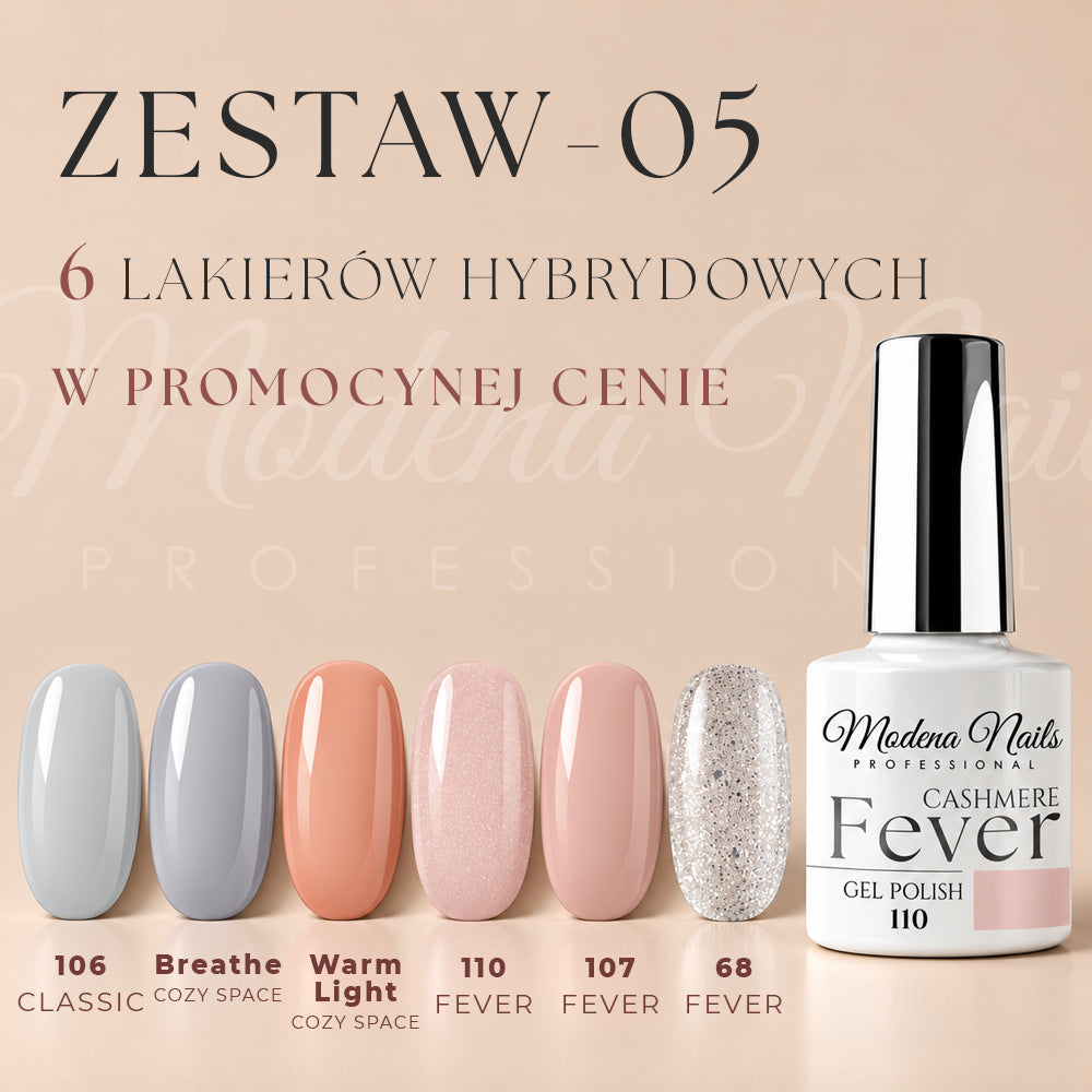 Zestaw 6 lakierów hybrydowych - 05