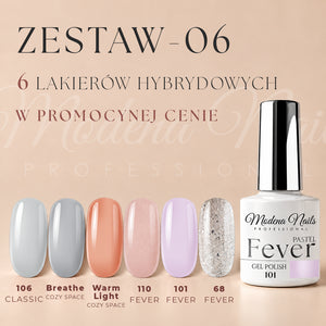 Zestaw 6 lakierów hybrydowych - 06