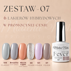 Zestaw 6 lakierów hybrydowych - 07