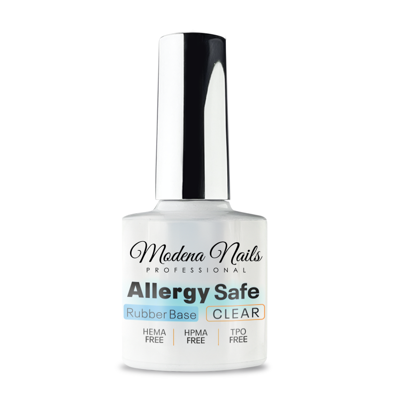 Allergy Safe Rubber Base Clear - Modena Nails Shop 