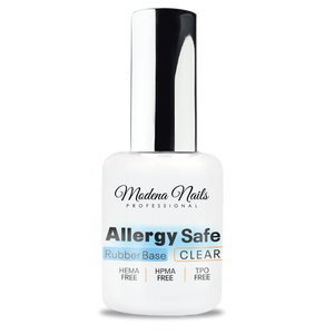 Allergy Safe Rubber Base Clear - Modena Nails Shop 