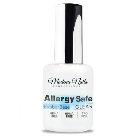 Allergy Safe Rubber Base Clear - Modena Nails Shop 