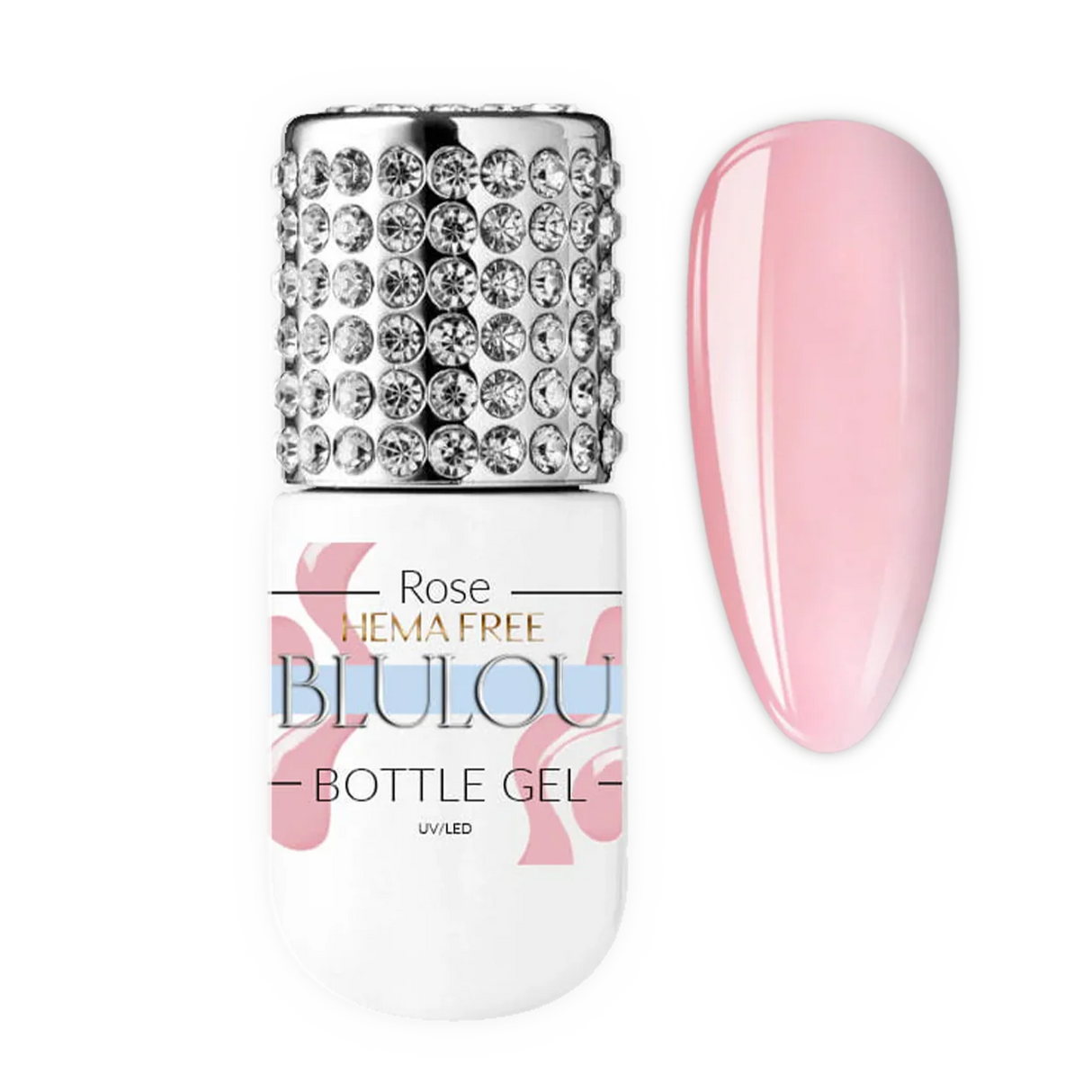 Garrafa Gel Blulou HEMA Free 9ml - Rosa