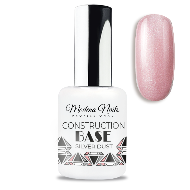 Base Construction Silver Dust - Modena Nails Shop 