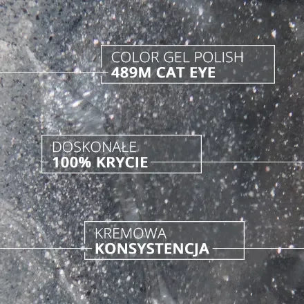 Lakier hybrydowy BluLou 9ml Cat Eye - 489M