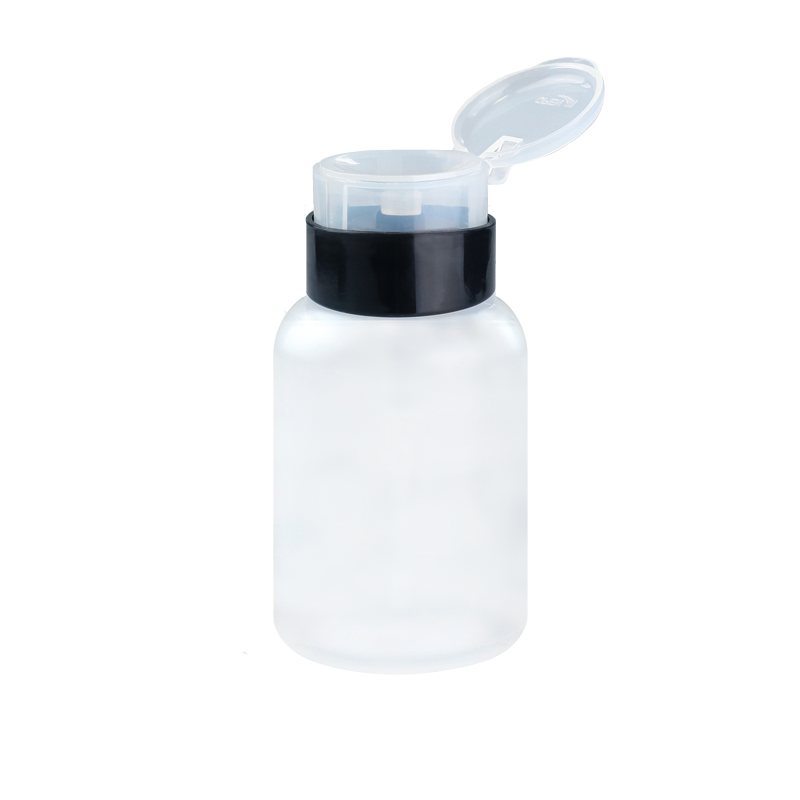 Dozownik do płynów z pompką Black 200ml - Modena Nails  