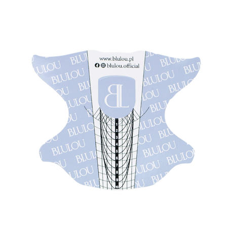Formy, Szablony do paznokci BluLou - Aluminiowe 300 sztuk - Modena Nails Shop 