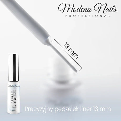 Biały żel do malowania końcówek french z pędzelkiem - French Liner Gel 8ml