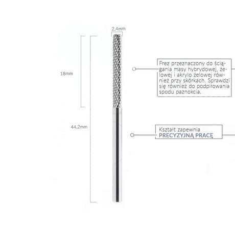 Frez Walec Nail Drill Expert NO: 12 - Modena Nails Shop #