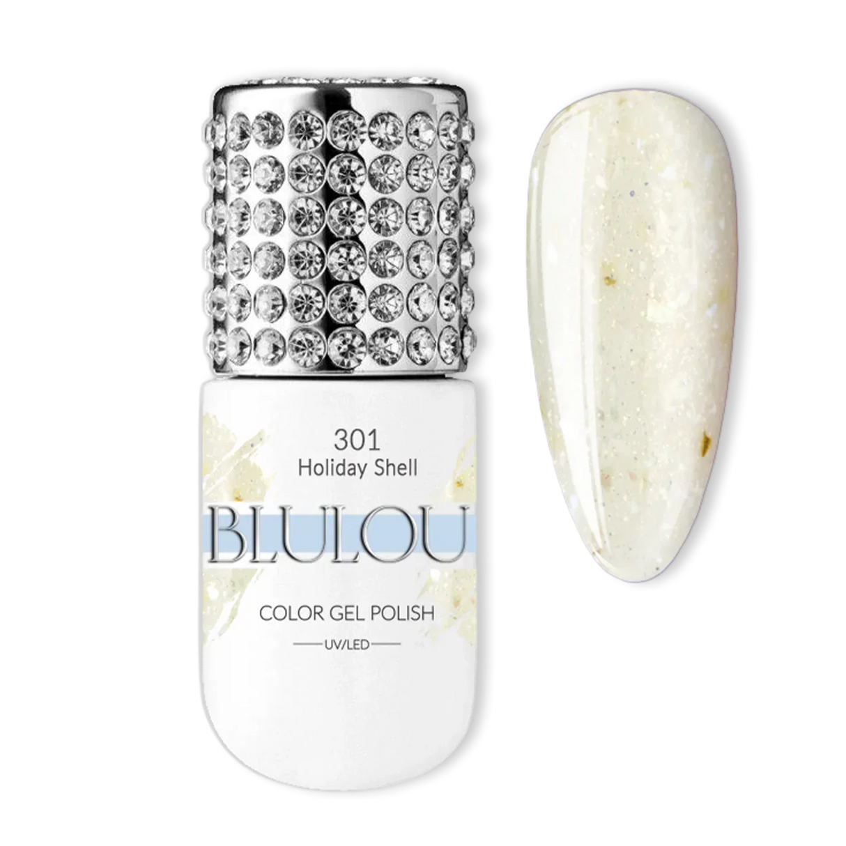 BluLou 9ml Barniz híbrido Holiday Shell - 301