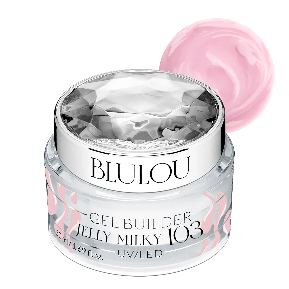 BluLou JELLY Gel de construção leitoso - 103 HEMA FREE