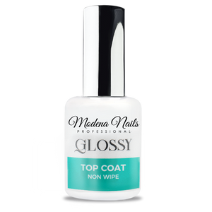 Glossy Top Coat - Non Wipe - top nabłyszczający 15ml
