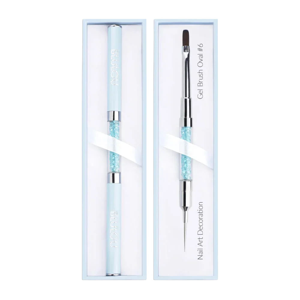 Pennello gel ovale BluLou #6 - Decorazione Nail Art
