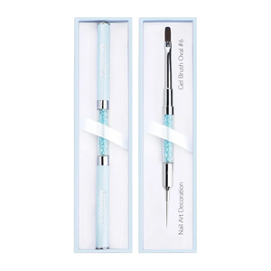 Pennello gel ovale BluLou #6 - Decorazione Nail Art
