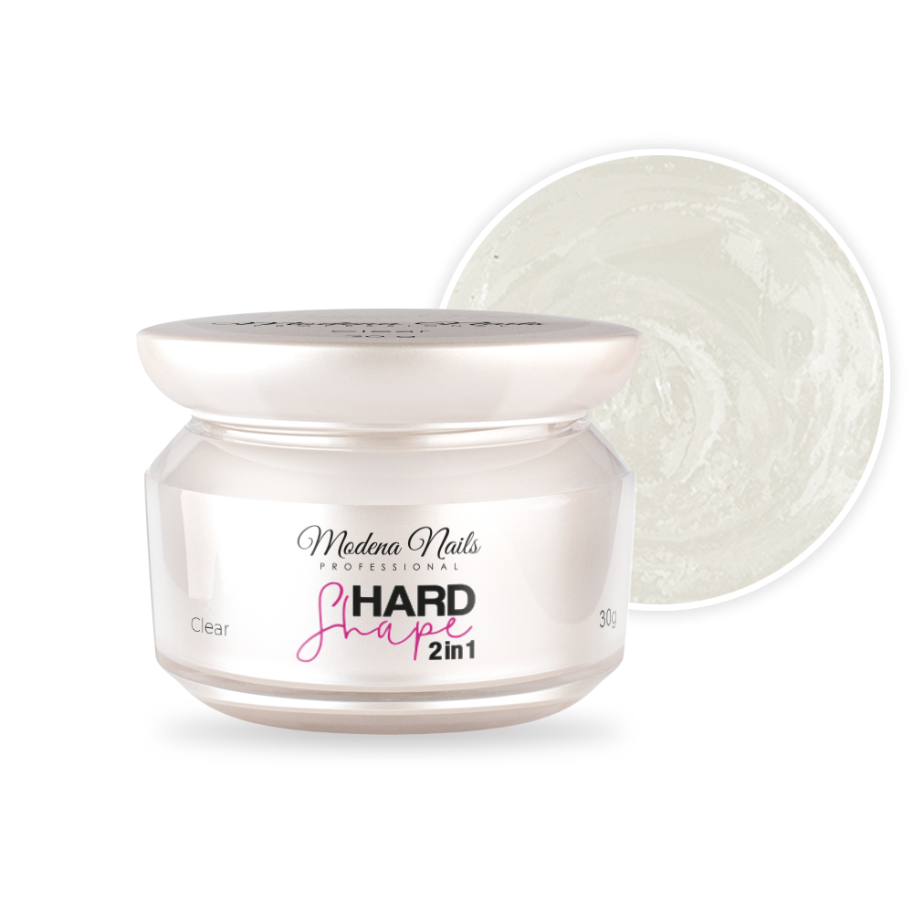 Hard Shape 2in1 Clear 30g - Gel acrylique en pot - transparent