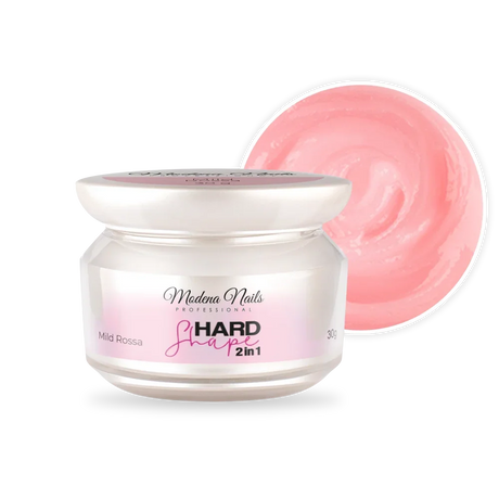 Akrylo żel w tubie 60 ml lub słoiku do wyboru - mleczno różowy - Hard Shape 2in1 Mild Rossa