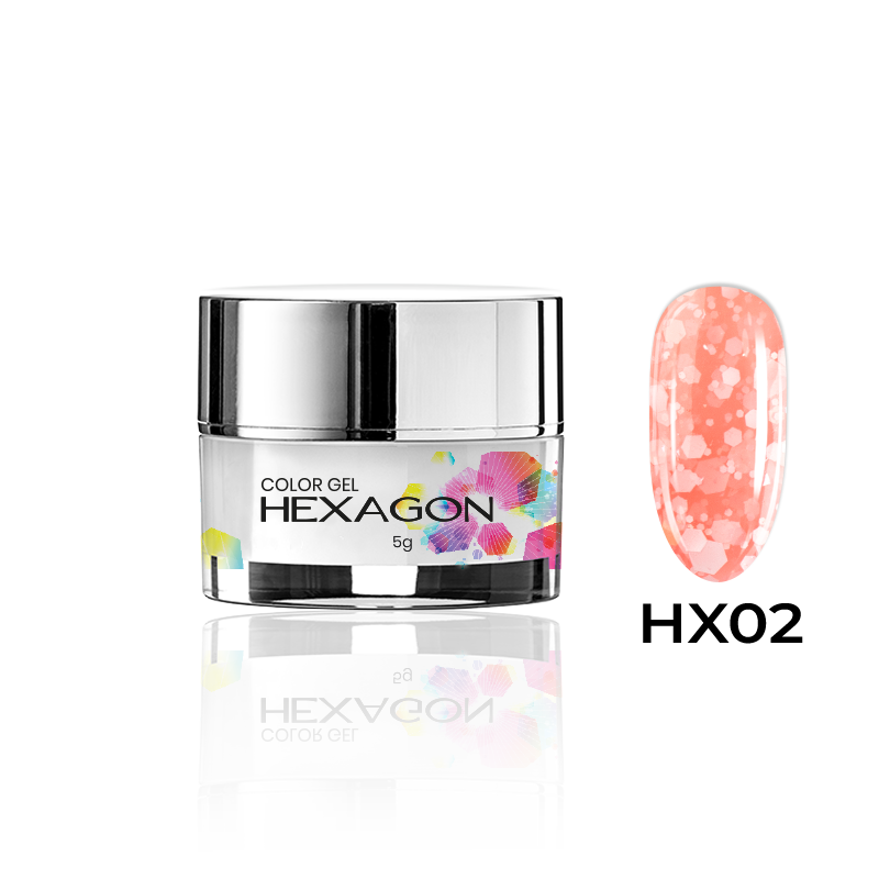 Hexagon Color Gel 5g -  HX 02 - Modena Nails Shop 