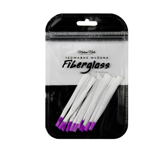 Jedwabne Włókna Do Fiberglass z klejem 10 sztuk - Modena Nails  