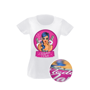 Koszulka t-shirt Damski White Pop-Art - Modena Nails Shop 