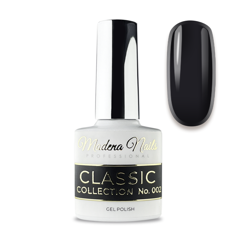 Lakier Hybrydowy: 002 - BLACK - Modena Nails Shop 