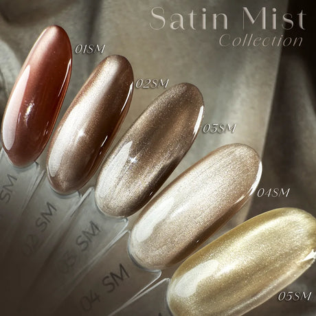 Lakier Hybrydowy Satin Mist Cat Eye - 01 SM - Modena Nails  