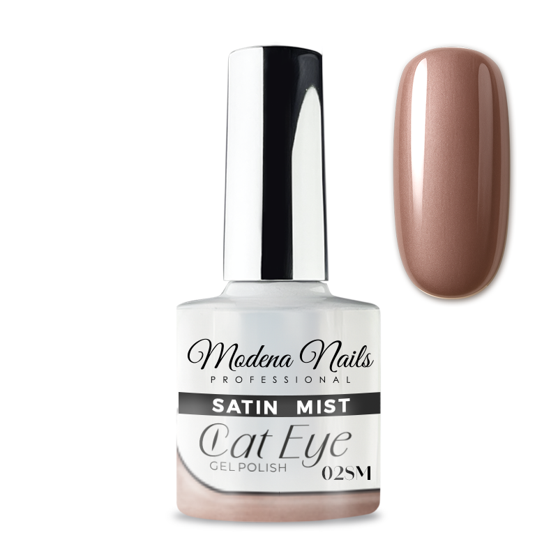 Lakier Hybrydowy Satin Mist Cat Eye - 02 SM - Modena Nails Shop 