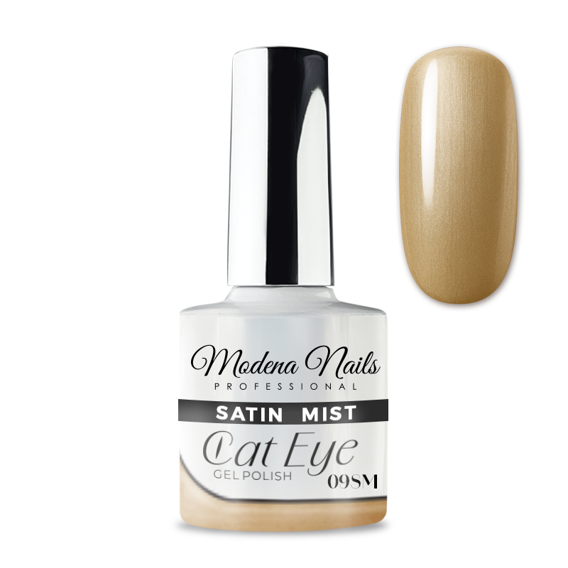 Lakier Hybrydowy Satin Mist Cat Eye  - 09 SM - Modena Nails Shop 
