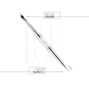 BluLou Nail Art Slim Pinsel Nr. 12 – Nail Art Ombre