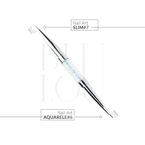 BluLou Nail Art Aquarele-Pinsel Nr. 6 – Nail Art Slim Nr. 7
