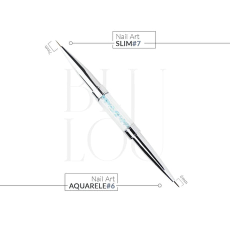 Pennello BluLou Nail Art Aquarele n. 6 - Nail Art Slim n. 7