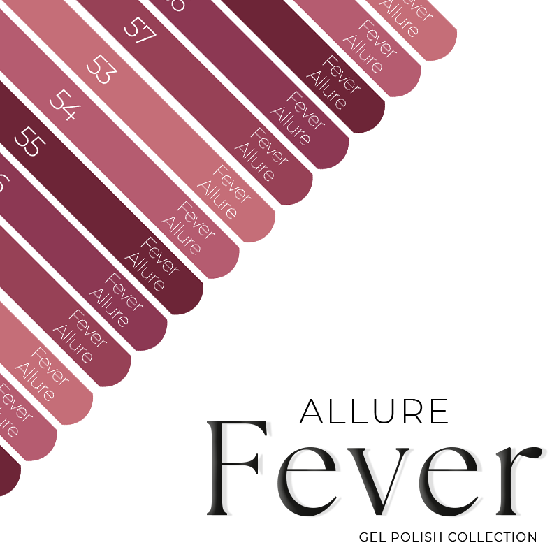 Naklejki Na Wzorniki - Fever collection ALLURE 53-57 - Modena Nails Shop 