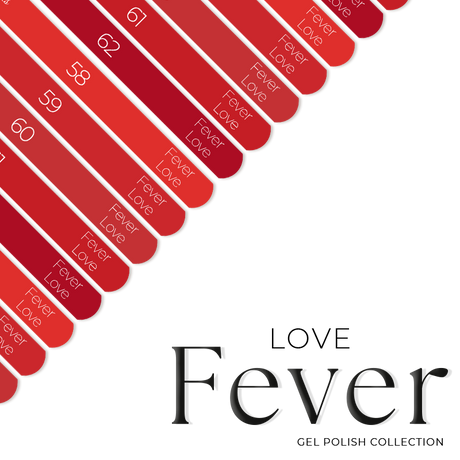 Naklejki Na Wzorniki - Fever collection LOVE 58-62 - Modena Nails Shop 