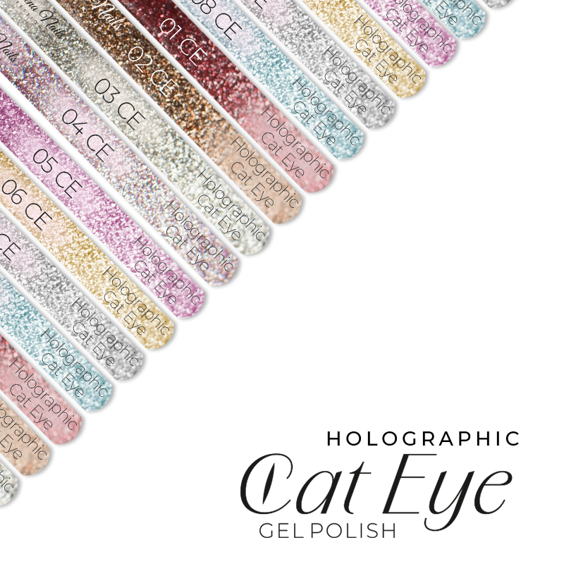 Naklejki Na Wzorniki - Holographic Cat Eye - Modena Nails  