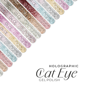 Naklejki Na Wzorniki - Holographic Cat Eye - Modena Nails Shop 