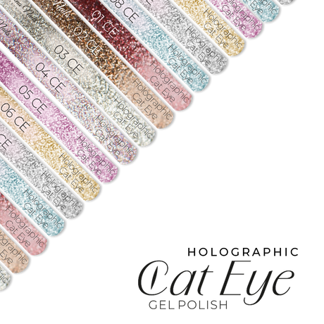 Naklejki Na Wzorniki - Holographic Cat Eye - Modena Nails Shop 