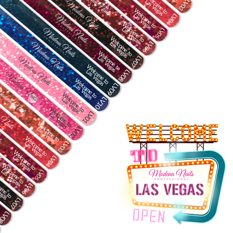 Naklejki Na Wzorniki - Welcome to Las Vegas - Modena Nails Shop 