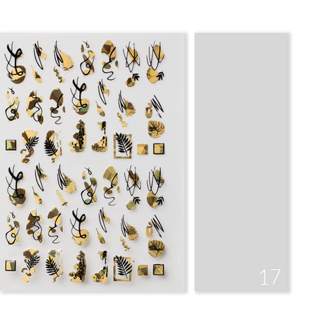 Naklejki Nail Art Gold Glam - Modena Nails  