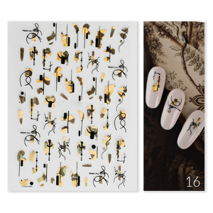 Naklejki Nail Art Gold Glam - Modena Nails  