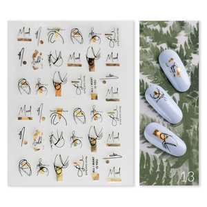 Naklejki Nail Art Gold Glam - Modena Nails  