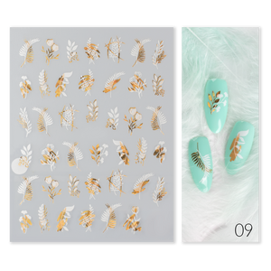 Naklejki Nail Art Gold Glam - Modena Nails Shop 