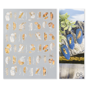 Naklejki Nail Art Gold Glam - Modena Nails Shop 