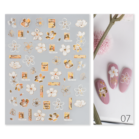 Naklejki Nail Art Gold Glam - Modena Nails Shop 