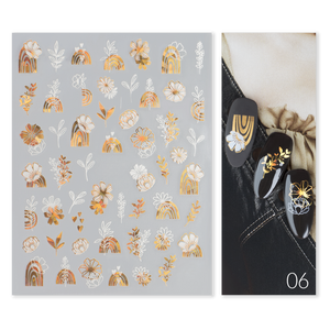 Naklejki Nail Art Gold Glam - Modena Nails Shop 