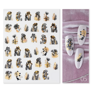 Naklejki Nail Art Gold Glam - Modena Nails Shop 