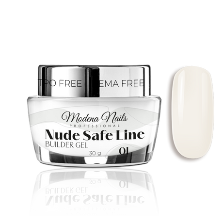 Nude SAFE LINE Builder Gel - 01 - Modena Nails Shop 