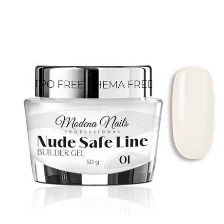 Nude SAFE LINE Builder Gel - 01 - Modena Nails Shop 