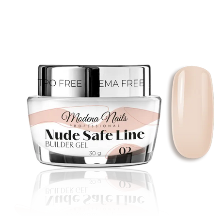 Nude SAFE LINE Builder Gel - 02 - Modena Nails  